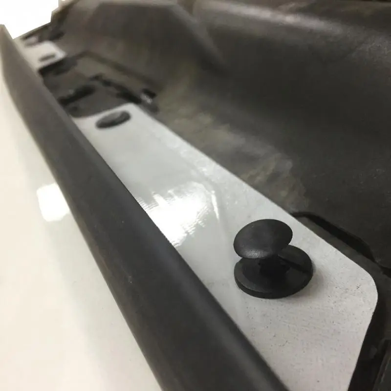 100 шт. черный гриль Крепеж заклепки Push Pin зажимы фиксатор для Jeep Wrangler JK 07-17 черный ABS автомобильные инструменты человек авто аксессуары