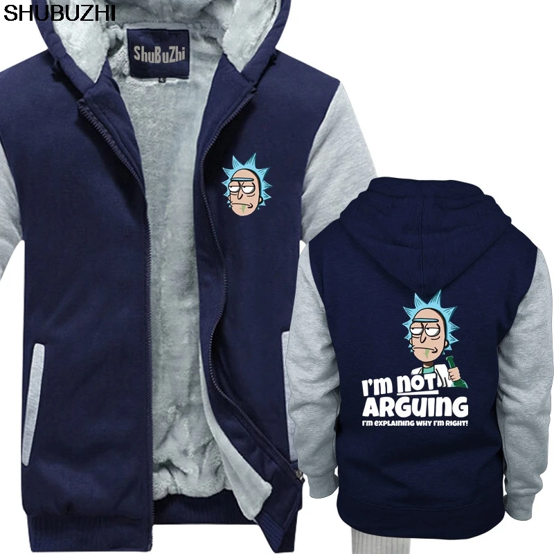 Я не спорю, я Поясняю, почему я Rick& Morty hoody-зимние толстые толстовки с героями мультфильмов мужские унисекс осенние толстовки sbz1434