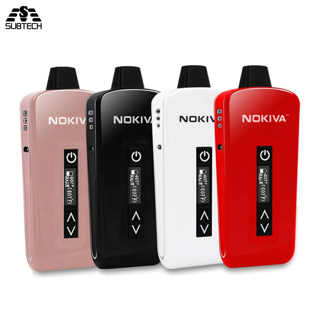 Original Dry Herb Vaporizer Electronic Cigarette Airistech Nokiva 2200mAh with ceramic coil TC Mod Vape Hookah    portable size