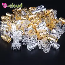 Approx15mm 100 шт./лот бусины для дредов цвета: золотистый, серебристый Цвет шарик для волос для дредов кольца волос Плетение отверстие волосы на микро-кольцах