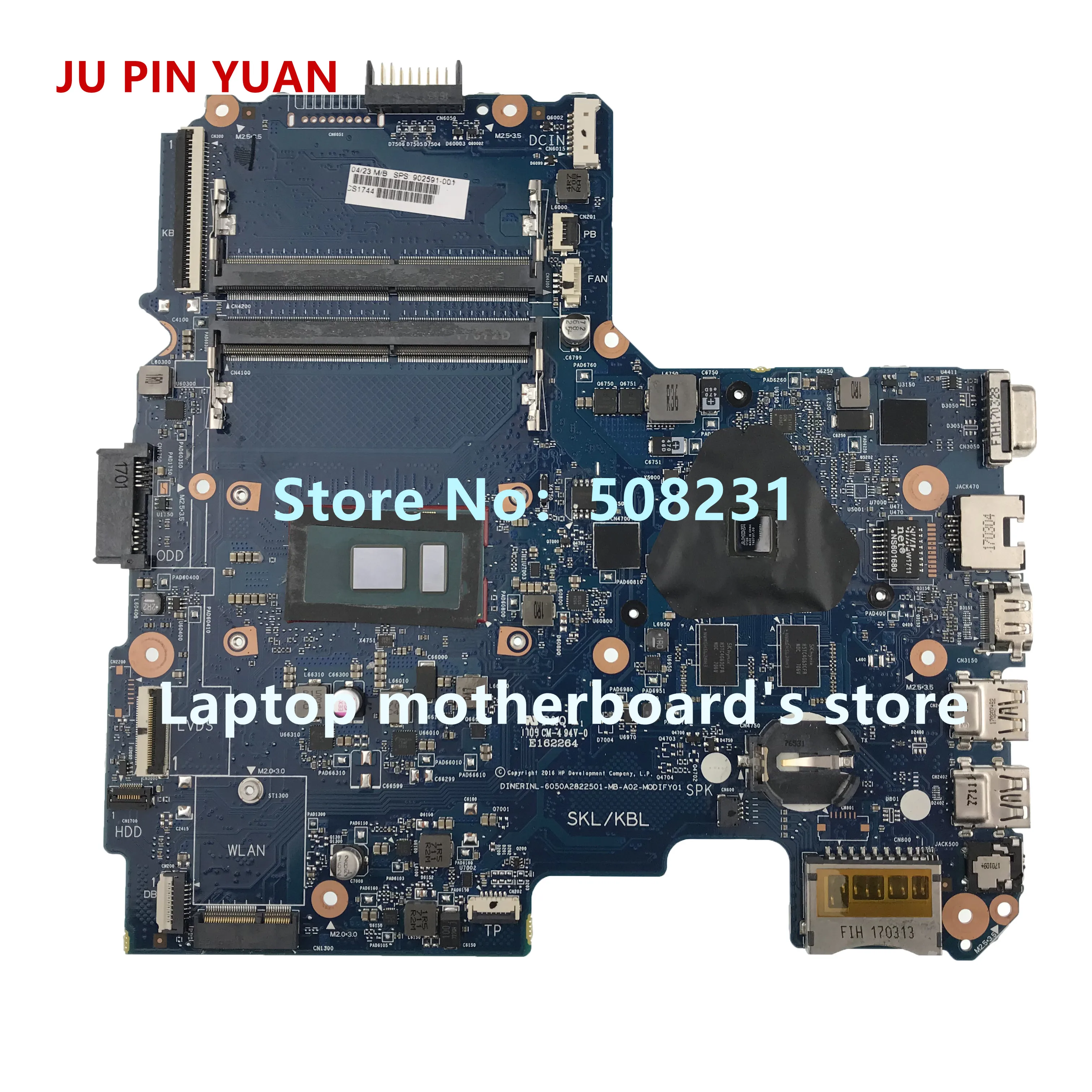 JU PIN Юань 902591-001 902591-501 902591-601 для hp 14-AR 14-AM серийная материнская плата для ноутбука R5M1-30 2 Гб 6050A2822501 полностью протестировано