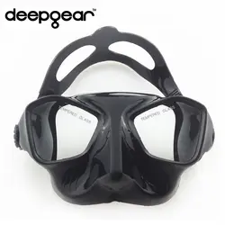 Deepgear подводной охоты маска Ультра низкий объем фридайвинга маска для взрослых выполненные силиконовая маска для дайвинга Топ подводной