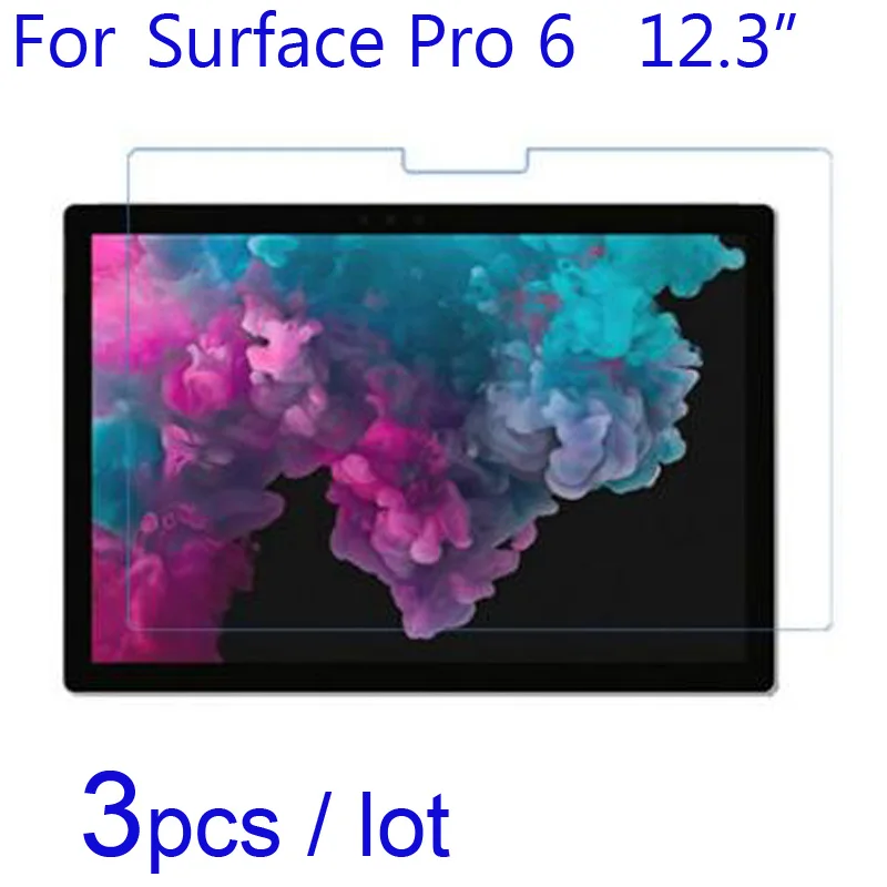 

3pcs/lot for Microsoft Surface Pro 6/5/4 12.3inch Tablet Screen Protectors Soft Clear Nano Anti-Explosion Guard Films(Not Glass)