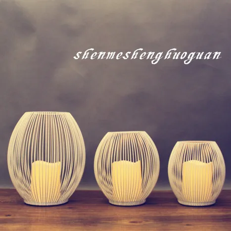 

Simple artificial candle electric candle bird cage mousse crafts decoration