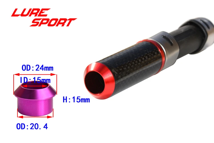 Luspa 6 шт. алюминиевое кольцо колпачка на сиденье fuji CCK ветряной проверки материал для сборки удочки компонент ремонт Стержень DIY аксессуар