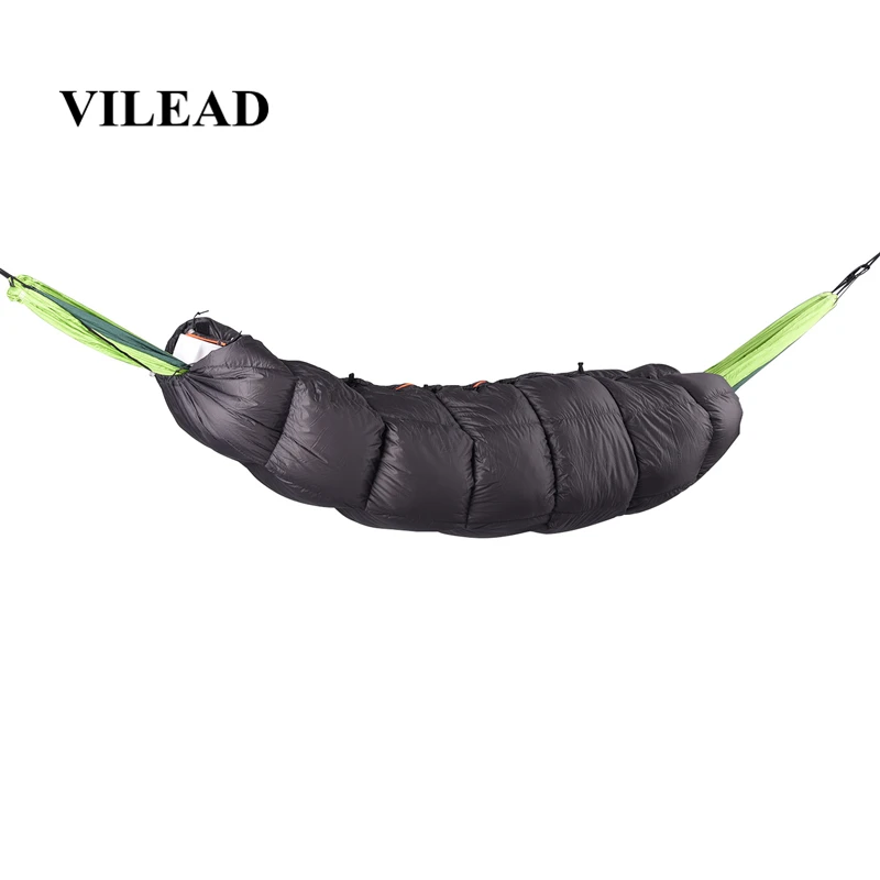 Discount  VILEAD Portable Down Hammock Sleeping bag Ultralight Waterproof Camping Hiking Outdoor Sleep Bed Ad