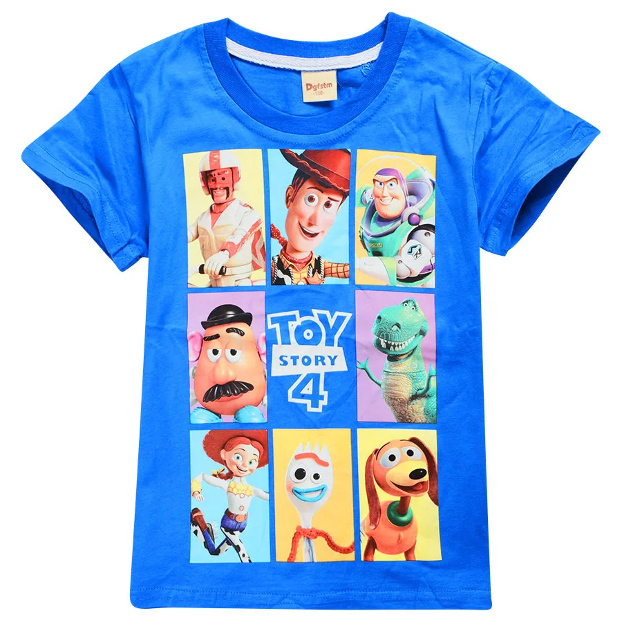 Новая игрушка из фильма «История 4» Футболки для мальчиков летняя футболка для девочек детская модная футболка с короткими рукавами и рисунком детская одежда топы, футболки