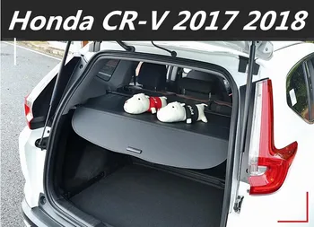 

Car Rear Trunk Security Shield Shade Cargo Cover For 17 18 HONDA CRV CR-V 2017 2018 (Black beige) BY EMS