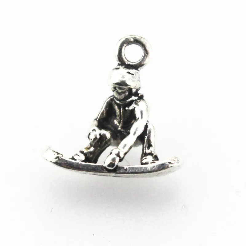 50pcs/lot Ski Dangle Charms Diy Bracelet Hanging Jewelry Accessory Pendant For Making | Украшения и аксессуары