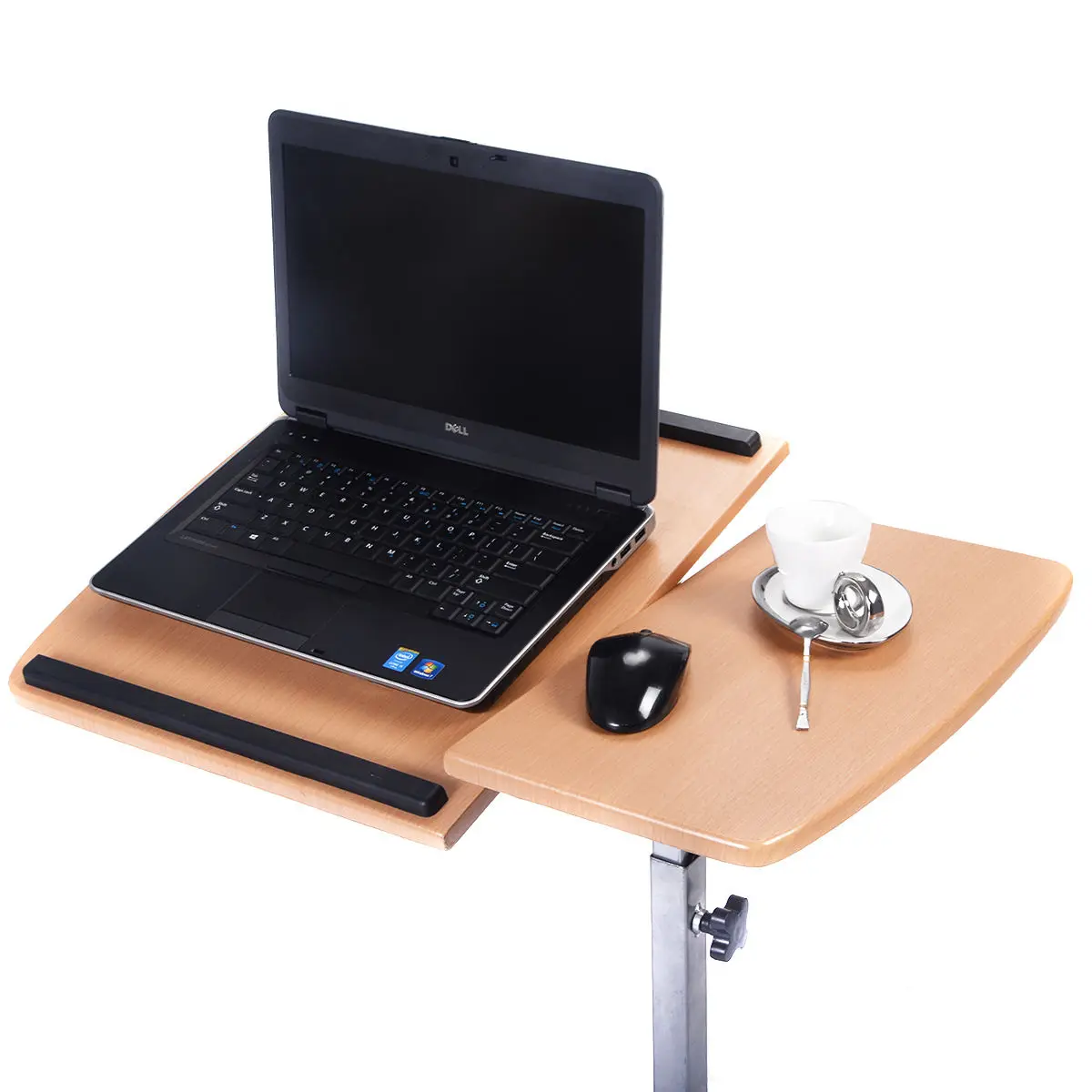 Giantex Height Adjustable Laptop Notebook Desk Modern Computer Table Stand Holder Swivel Rolling Ho