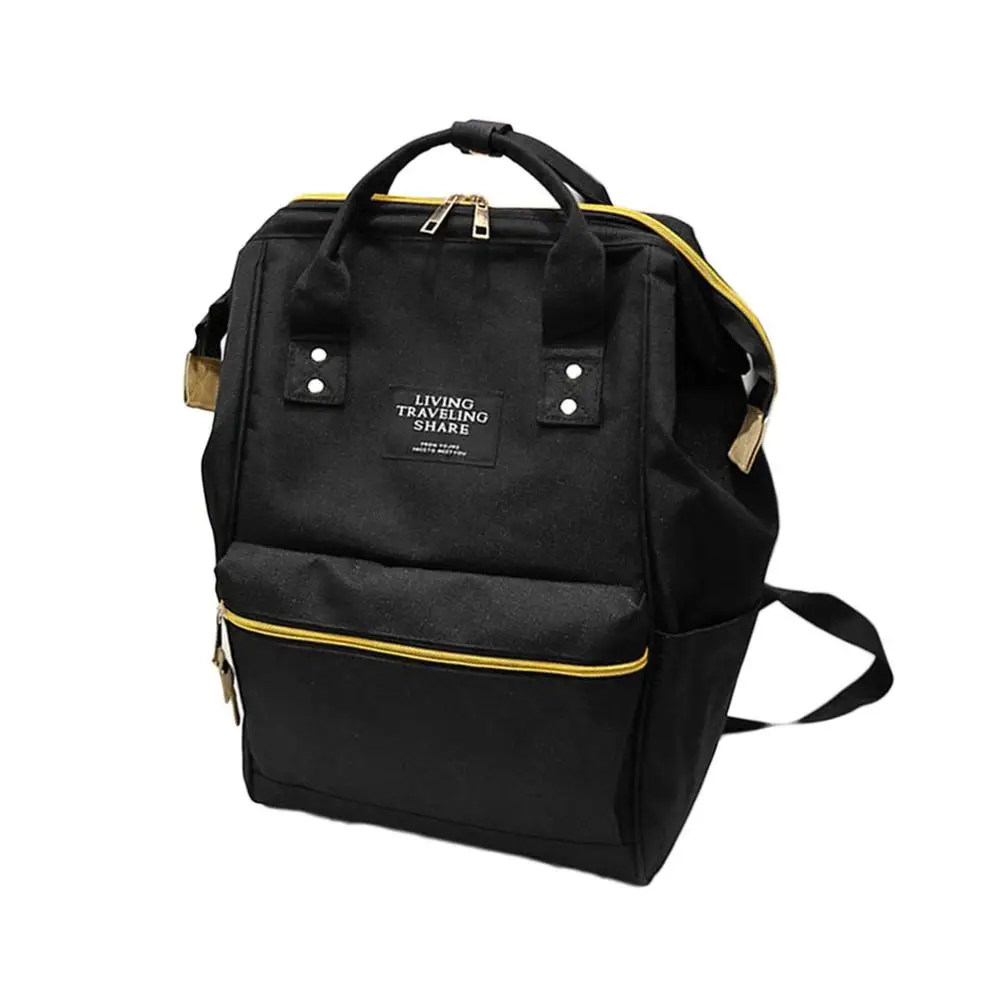 Рюкзак для девочек в стиле Харадзюку, школьные сумки для путешествий для девочек-подростков, Mochila, большая дорожная сумка, рюкзак для ноутбука, сумки через плечо - Цвет: black