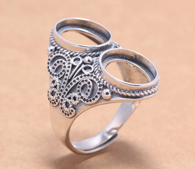 10*12mm 925 Sterling Silver Men's Semi Mount Bases Blanks Base Blank