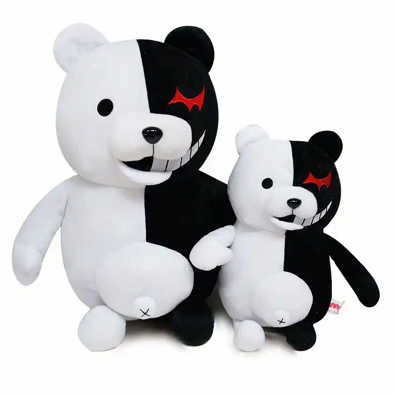 10 14インチ黒 白クマぬいぐるみdanganronpa Monokumaおもちゃ弾丸ロンパmonobear着ぐるみぬいぐるみフィギュアギフトベビー 子供 Stuffed Plush Animals Aliexpress
