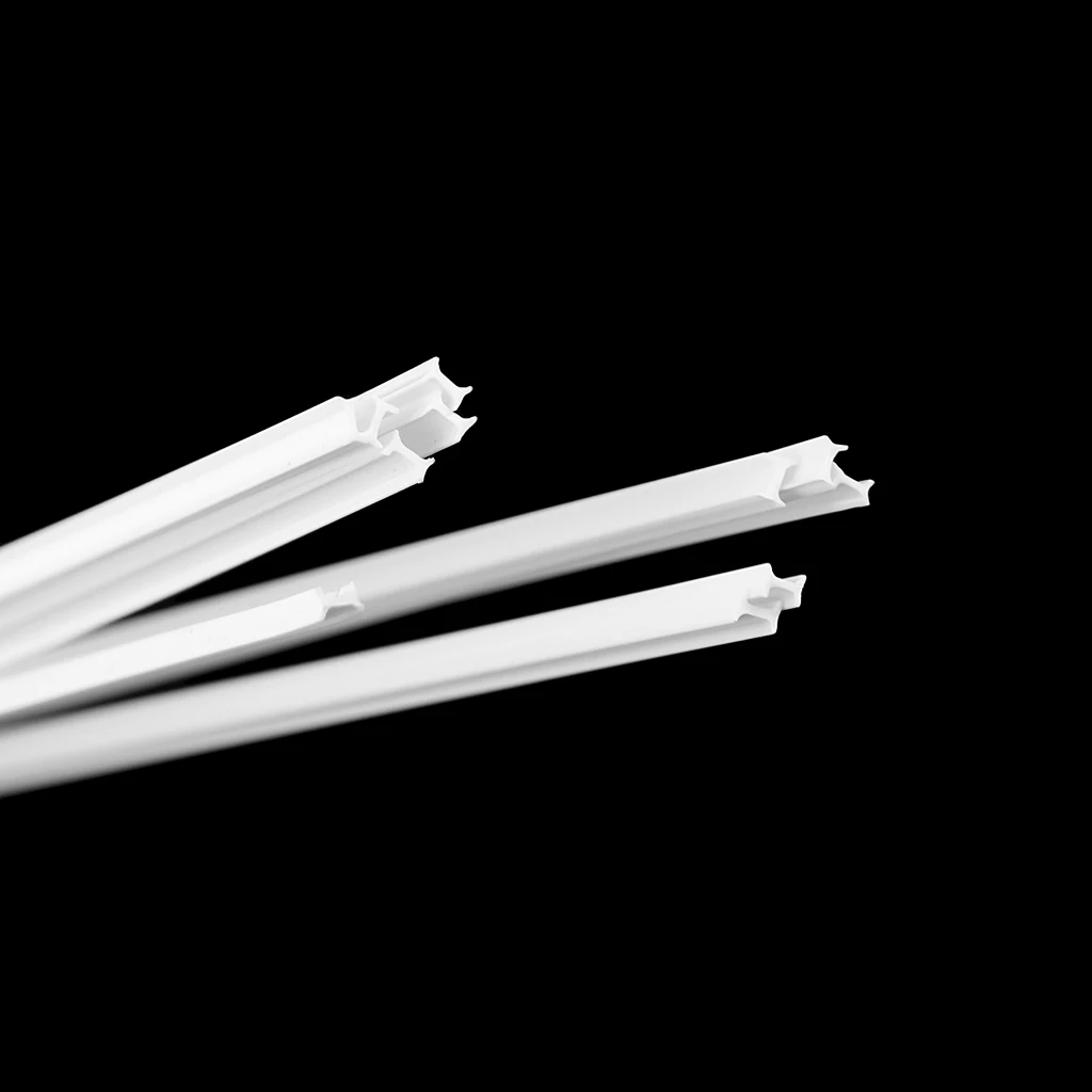10Pcs ABS Double-channel Strip Plastic Rod Architectural Model Making Building DIY Sand Table Model Material Rod Sticks