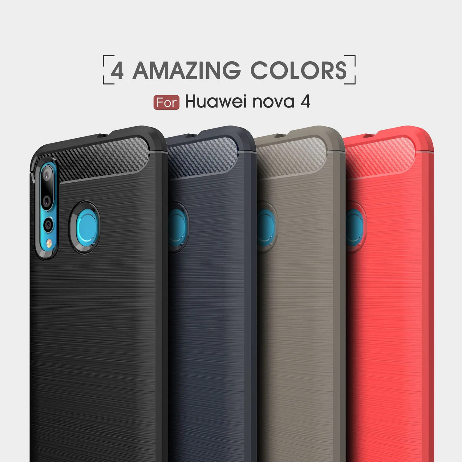 cheap For Huawei Nova Plus Nova 2 2S 2 Plus 3 4 Case Plain Carbon Fiber Soft TPU For Huawei GR5 2017 G9 Plus Enjoy 6 Magic Cover Funda