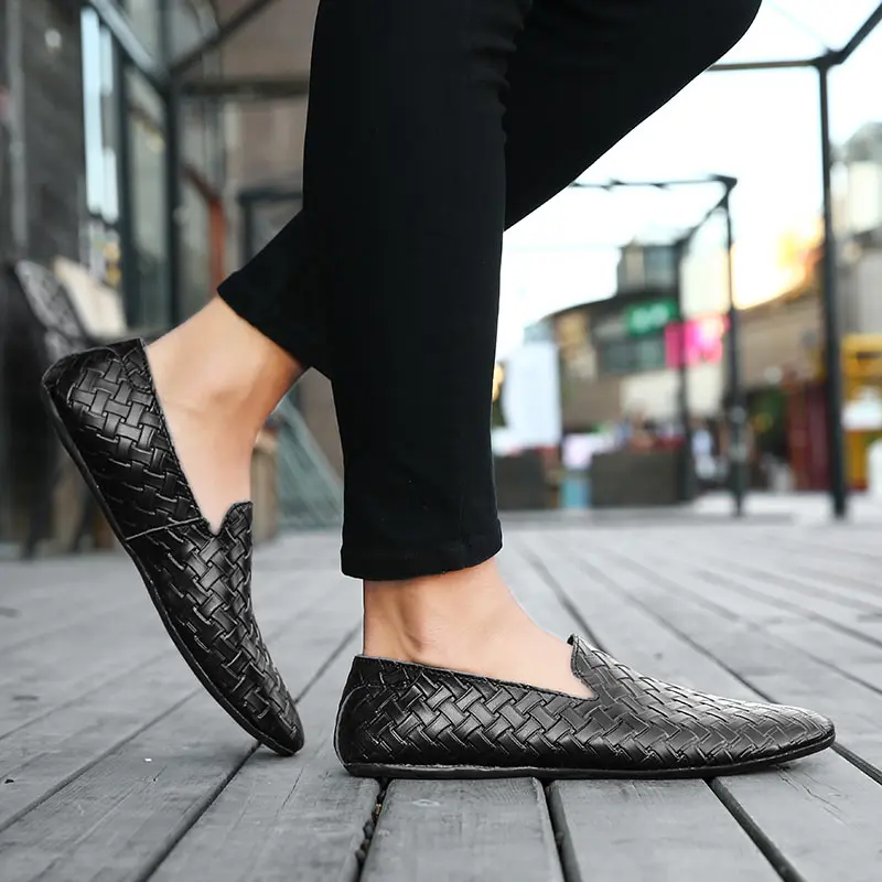 unique designer woven formal leather men shoes luxury brand evening wedding flat male footwear dress brogue oxford shoes for men (23)