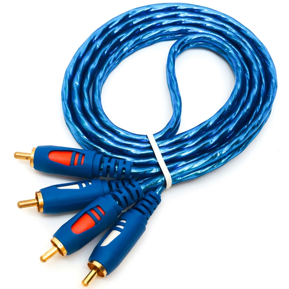 2RCA Audio Cable 1.5/3/5M Oxidation Resistant Design 2RCA Male To 2RCA Male Cable For DVD Digital Player TV Box 2RCA Audio Cable 1.5/3/5M Oxidation Resistant Design 2RCA Male To 2RCA Male Cable For DVD Digital Player TV Box
