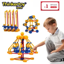 

Thinkertoy Land 171 PCS Building Blocks Kids Changeable Educational Toys Creative Construction For Toddlers Pre-School Children