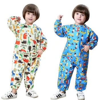 

Yuding Cartoon Waterproof Raincoat Children Kids Baby Rain Coat Overall Boys Girls Painting Clothes Playful Water Suit 70-120CM