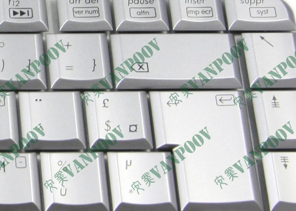 Ноутбук с клавиатурой AZERTY клавиатуры для HP Pavilion dv4 dv4t 1000 1200 1300 Серебристые
