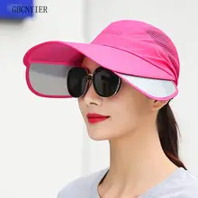 GBCNYIER повседневная женская летняя шляпа анти-УФ наружная защита дышащая шляпа от солнца Регулируемая Шапочка для верховой езды спортивная Солнцезащитная шапка