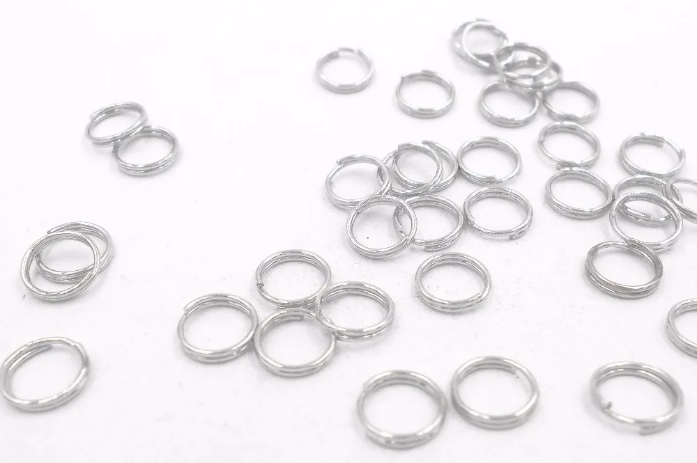 

DIY Jewelry 400PCs Tone Open Jump Rings Split Rings For Making Keychains & Bracelet Accessories 6mm