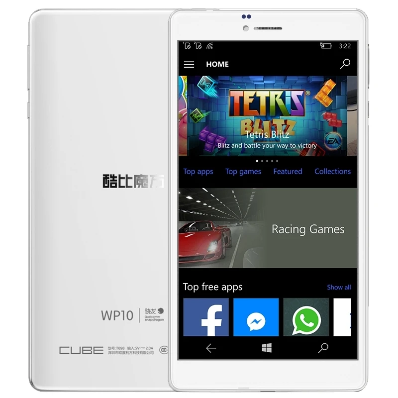 ORI G инал Cube WP 10 планшет 6.98 inch Windows 10 Mobile OS 4 г телефонный звонок 2 ГБ 16 ГБ планшетный ПК процессор Qualcomm MSM8909 quad-core 2 sim OTG GPS планшеты