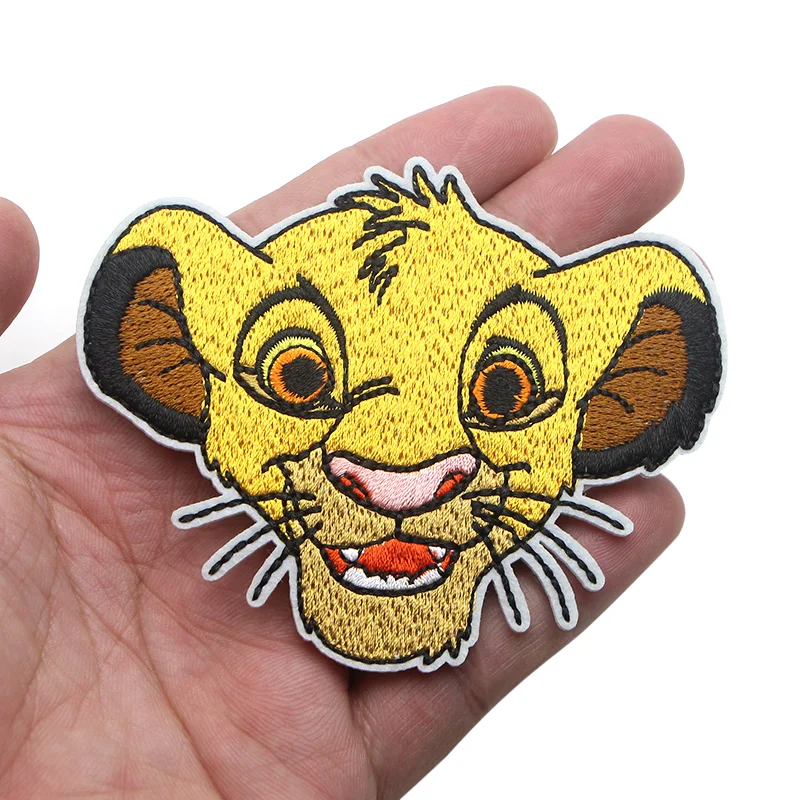 Лев Король Simba мультфильм Железный На заплатках одежда para diy эмблемы с вышивкой шитье аппликация Patchworks наклейки E0076