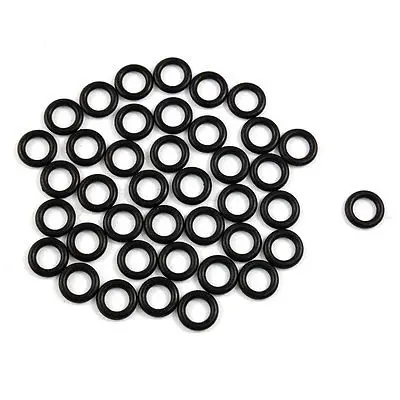 

50 Pcs Mechanical Black NBR O Rings Oil Seal Washers 12mm x 2.5mm x 7mm