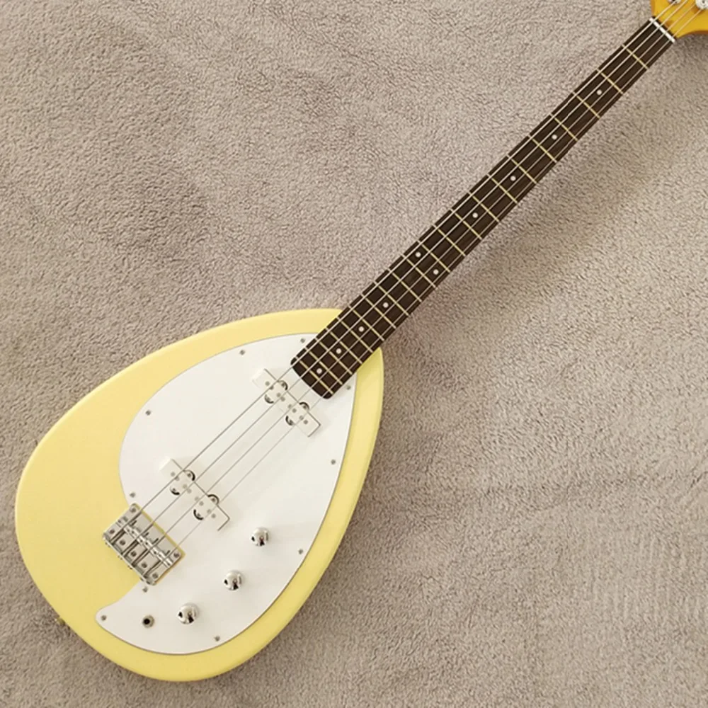 

6 Strings Electric Rice White Color Drip Shap Body,Ebony Fretboard,Slivery Hardware,Free shipping