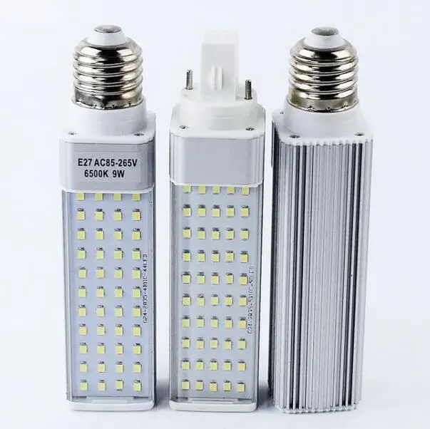 

G24 LED Bulbs 5W 7W 9W 11W 13W 15W E27 LED Lamp Light SMD 2835 Spotlight 180 Degree AC85-265V Horizontal Plug Light