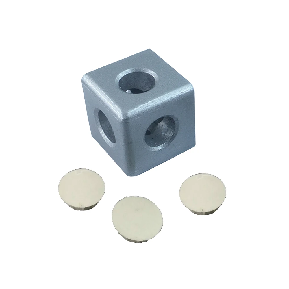 

1PCS Aluminum parts 2020 3 way right Angle connection rectangular box windows and doors profiles accessories