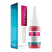 Famisoo 6 бутылок пигмент Перманентный макияж пигменты татуировки чернила для татуировок бровей губ Munsu красота макияж 15 мл