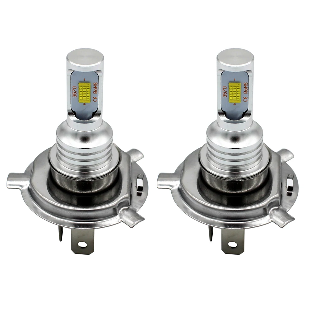 Прямая 72 W 3200LM H4 светодиодный лампы 3570 CSP-чипы светодиодный Туман лампа вождение автомобиля DRL лампа авто аксессуары