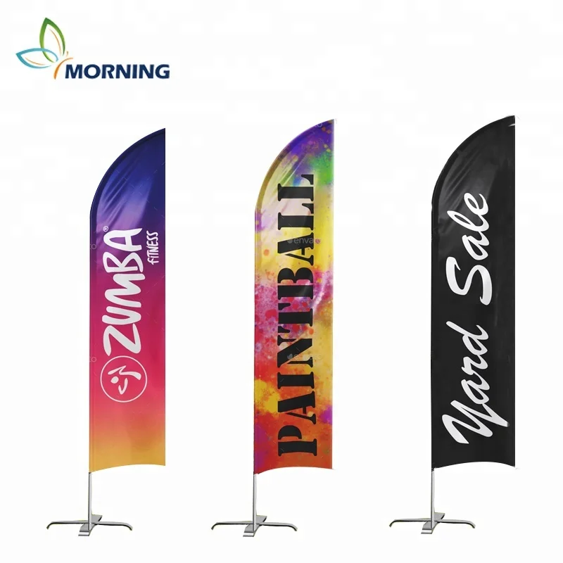 

New promotional custom printing Beach flag feather flag banner advertising promotion flag