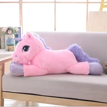 85cm/100cm White Unicorn Plush Toys Giant Unicorn Stuffed Animal Horse Toy Soft Unicornio Peluche Doll Gift Children Photo Props fancytrader new giant plush soft simulated animal zebra toy photography props nice baby gift 4 sizes