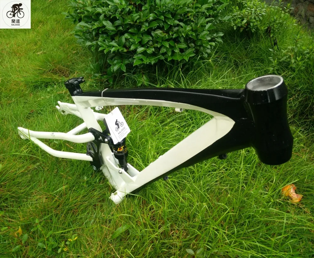 Flash Deal Kaloss Air suspension DH/AM  frame  Bike snow  26*4.0 inch  Fat/Snow  bike frame  Full suspension  DIY colors   26*17 inch , 12