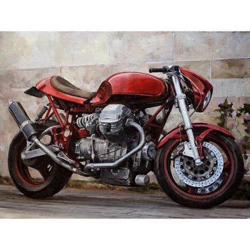 

Diamond Mosaic Cartoon Motorcycle Rhinestone Painting Full Square Cartoon Diamond Painting Cross Stitch Kit Child Gift a1080
