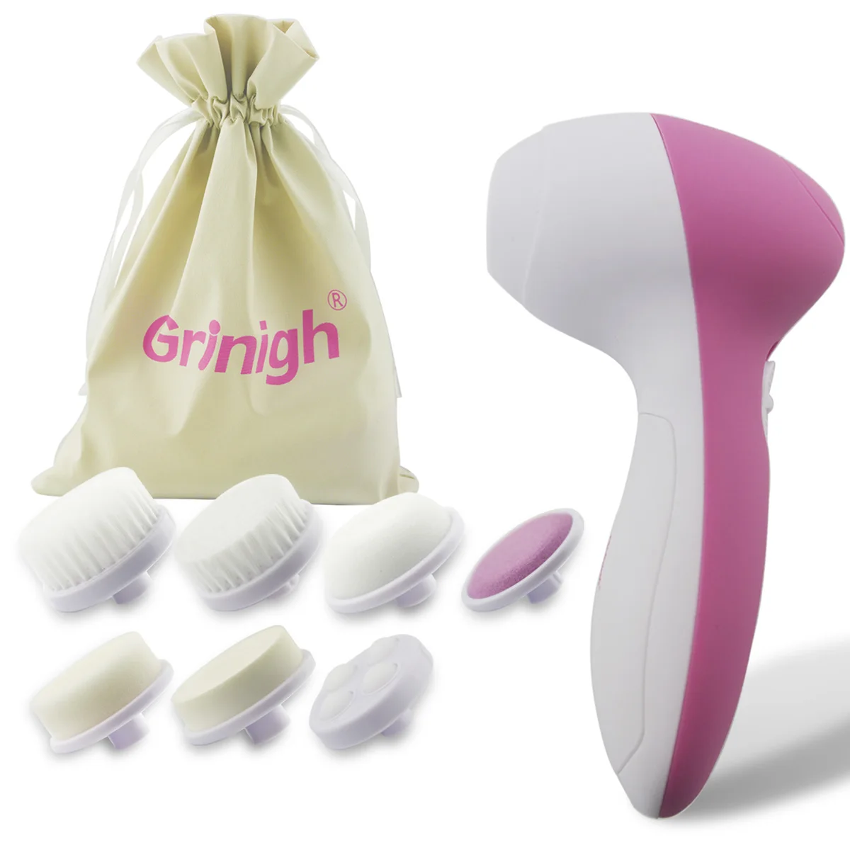 7 in1 Electric Rotating Face Deep Cleansing Brush Spa Skin Care