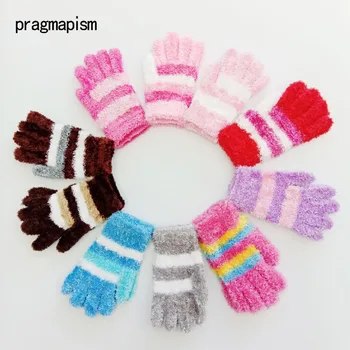 

2018 Autumn winter adult feather mixture knitting magic gloves fashion warm Man Women Unisex gloves