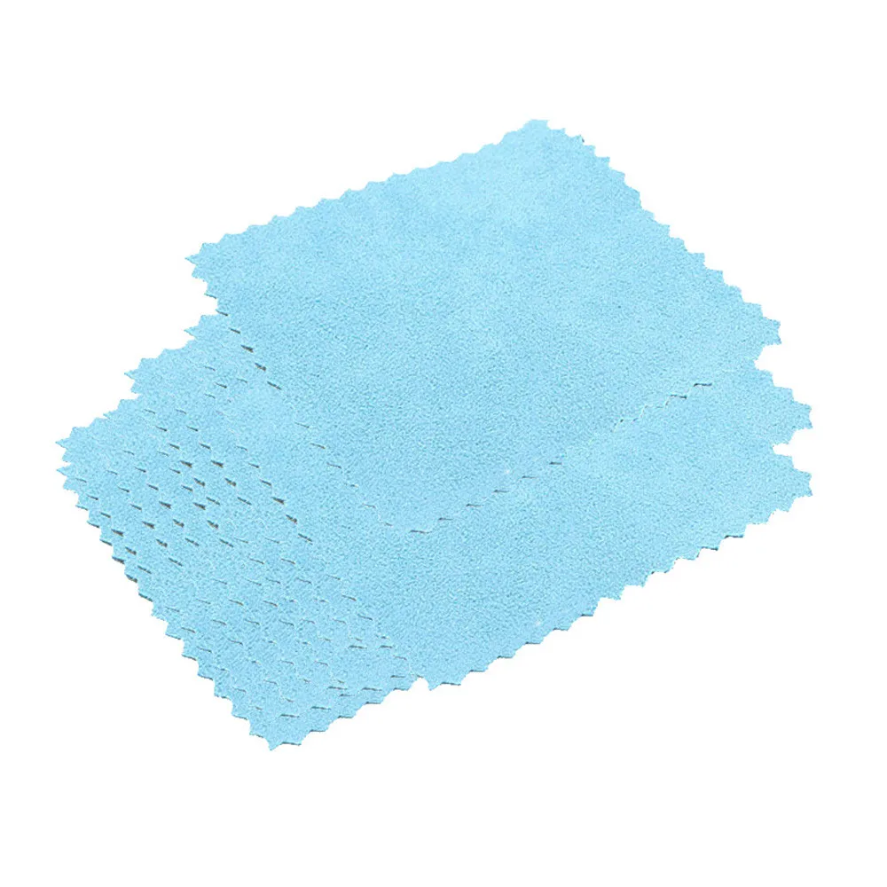 5PCS 8x8cm Jewelry Cleaning Polishing Cloth for Sterling Silver Gold Platinum nail tools fashion