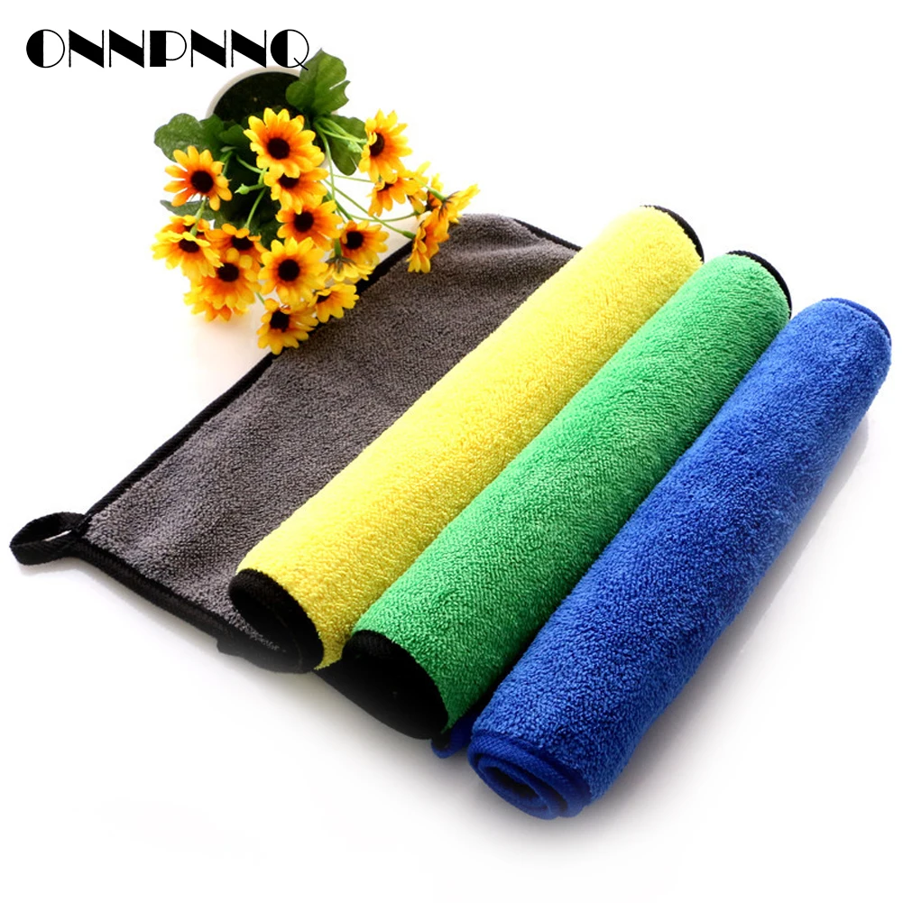 ONNPNNQ Thicken Super Absorbent Coral Velvet Car Wash Towel Cleaning