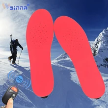 Unisex Rechargeable Battery Heated Insoles with Remote Control Velvet Breathable Winter Sport Outdoor Required Thermal Insoles Unisex Rechargeable Battery Heated Insoles with Remote Control Velvet Breathable Winter Sport Outdoor Required Thermal Insoles