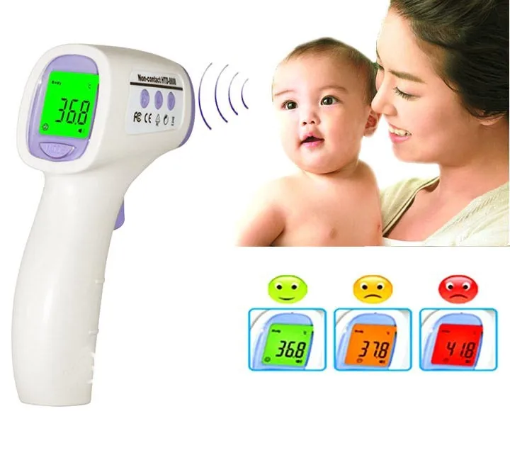 New Baby/Adult Digital Multi Function Non contact Infrared Forehead Body Thermometer Gun T02in