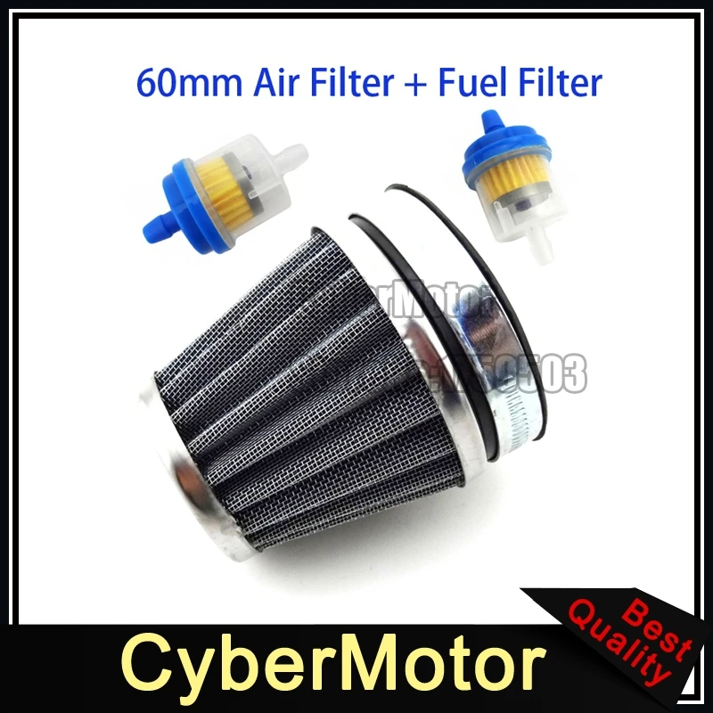 

58mm Air Filter Fuel Clearner For Dirt Bike ATV Quad 4 Wheeler Motorcycle Motoctoss Motard CRF KLX YZ TTR CR RM DR KX YZF
