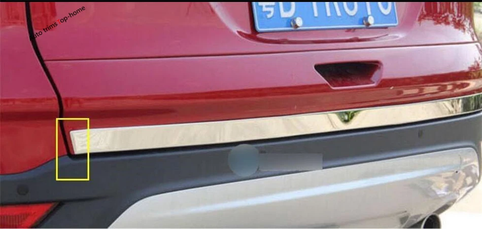 Yimaautotrims Posteriore Tronco Portellone Porta Striscia Coperchio Inferiore Streamer Telaio di Copertura Trim 1 Pcs Fit Per Ford Kuga/Fuga 2013-2019