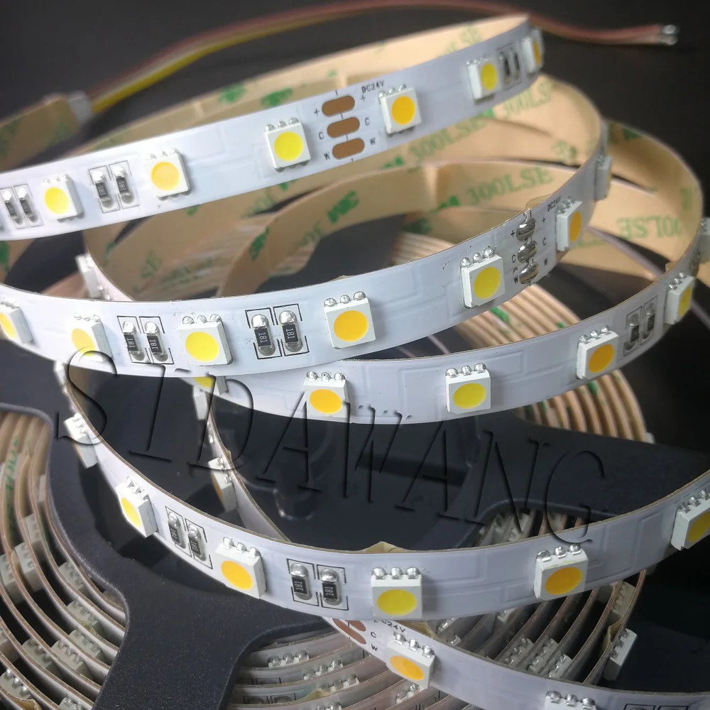 Двухцветная светодиодная ленсветильник CRI&gt95 + Ra SMD5050 CCT с регулируемой цветовой