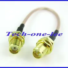 10 шт./лот Удлинительный кабель титановый Электролитный электрод со случайно выбранным внутренний разъем SMA к внутренний разъем SMA Соединительный пигтейльный кабель RG316 15 см