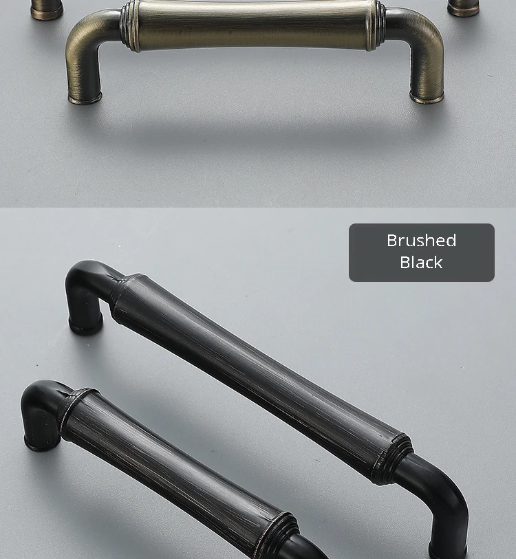 KAK винтажный старинный Бронзовый Шкаф ручки черные кухонные дверные ручки ящика дверные ручки для гардероба оборудование для обработки мебели