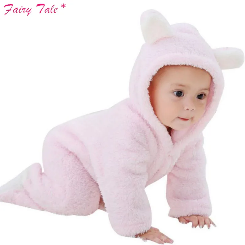 Baby Rompers Winter Baby Boy Girls Clothes Cotton Newborn Toddler Clothes Infant Jumpsuits Warm Clothing